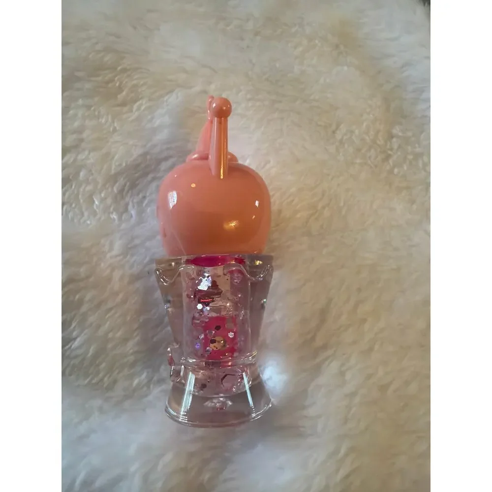 Kuromi Pink Crown Glitter Lip Gloss Sequin Clear Kawaii Character Makeup
